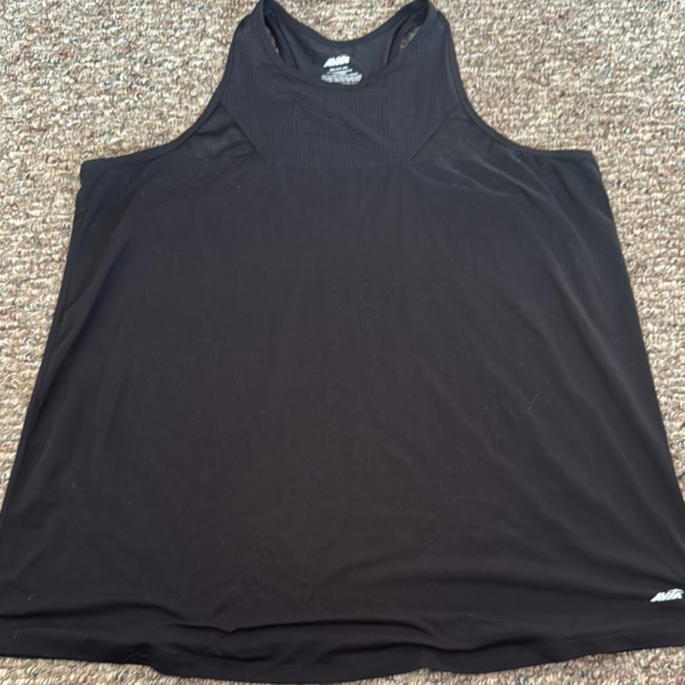 Avia Charcoal Perforated Athletic Tank